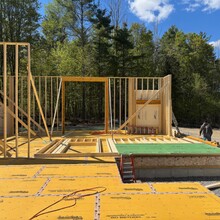 Luxury home under construction in Manchester, Vermont